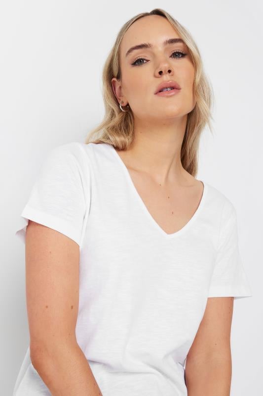 LTS Tall Women's White Short Sleeve Cotton T-Shirt | Long Tall Sally 4