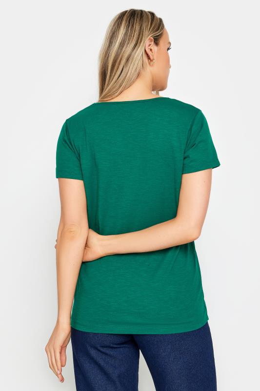 LTS Tall Womens Green V-Neck T-Shirt | Long Tall Sally 3