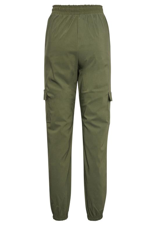 LTS Tall Khaki Green Pull On Cargo Trousers 6