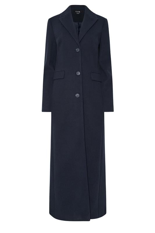 LTS Tall Navy Blue Formal Maxi Coat | Long Tall Sally 5