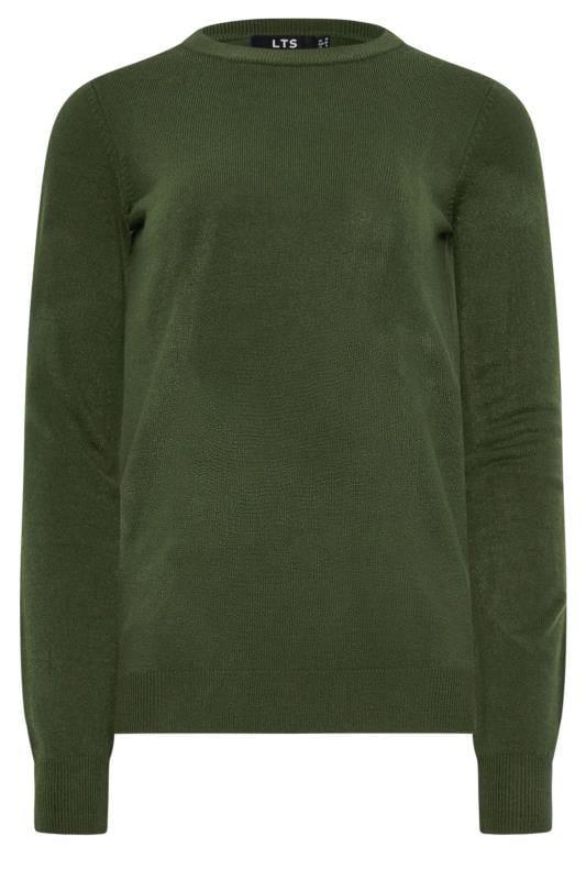 LTS Tall Green Crew Neck Long Sleeve Jumper | Long Tall Sally 6