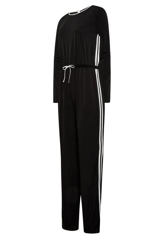 LTS Tall Women's Black Side Stripe Jumpsuit | Yours Clothing 8