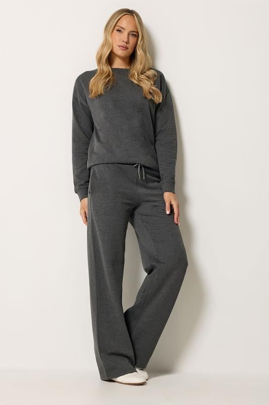  Charcoal Wide Leg Jogger 34in
