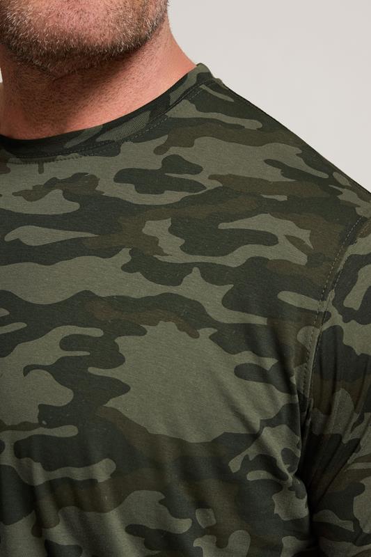 BadRhino Green Camo Print Crew Neck T-Shirt | BadRhino 5