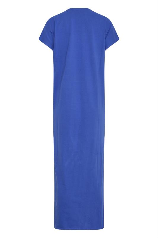 LTS Tall Women's Cobalt Blue Cotton T-Shirt Dress | Long Tall Sally 6