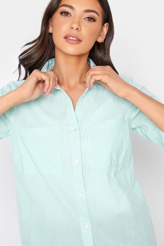 Tall Women's LTS Turquoise Green Stripe Shirt | Long Tall Sally  5