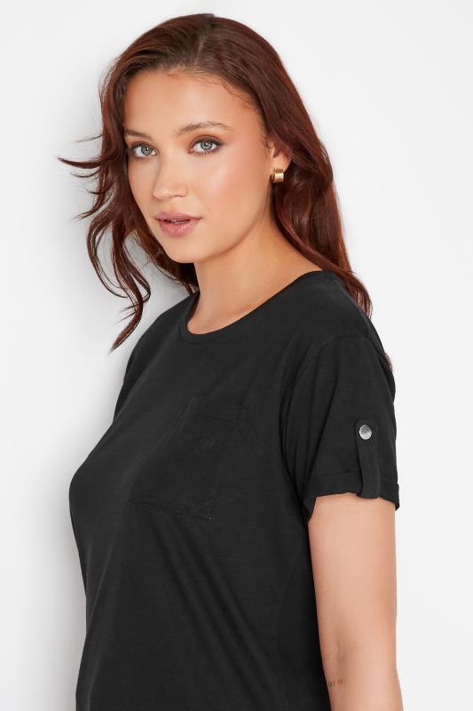 Tall Women's LTS Black Short Sleeve Pocket T-Shirt | Long Tall Sally 4