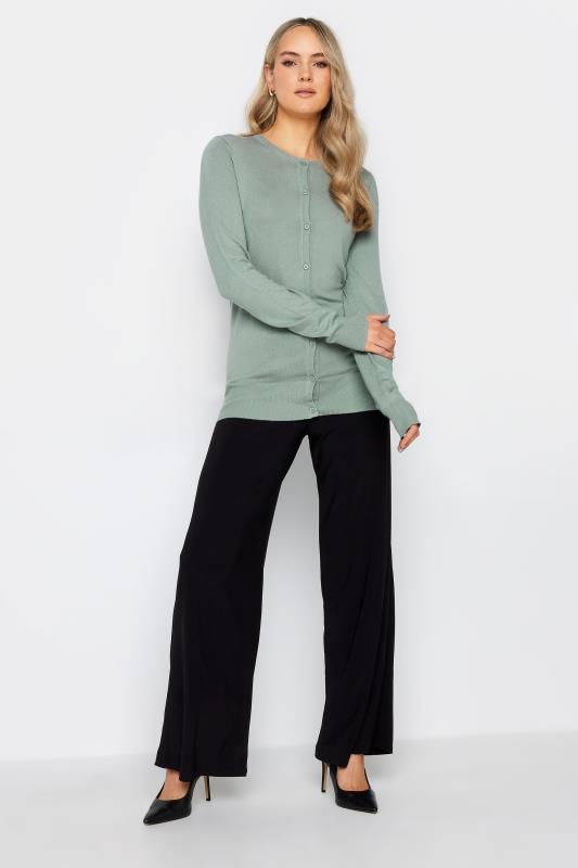 LTS Tall Sage Green Button Down Knit Cardigan | Long Tall Sally  2