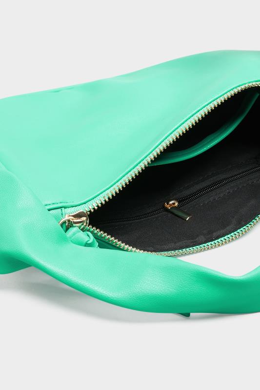Bright Green Slouch Handle Bag | Yours Clothing 5