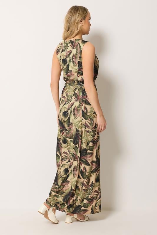 LTS Tall Women's Green Tropical Tie Waist Maxi Dress | Long Tall Sally 2