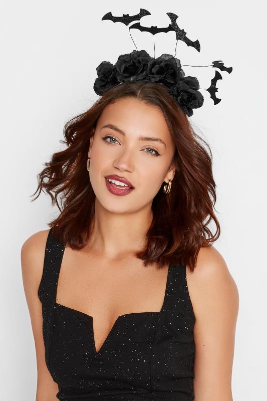 Plus Size Black Sparkle Bat Halloween Headband | Yours Clothing 2