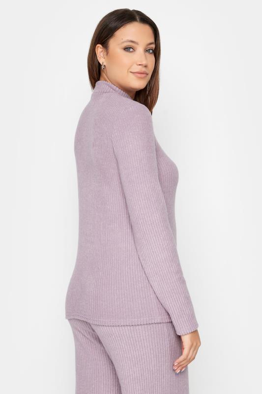 LTS Tall Pink High Neck Knitted Top | Long Tall Sally  4
