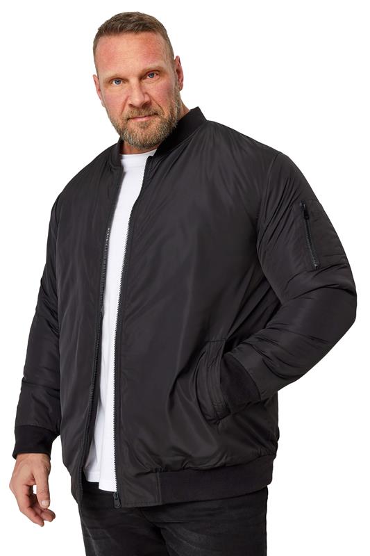 BadRhino Big & Tall Black Zip Bomber Jacket | BadRhino  7