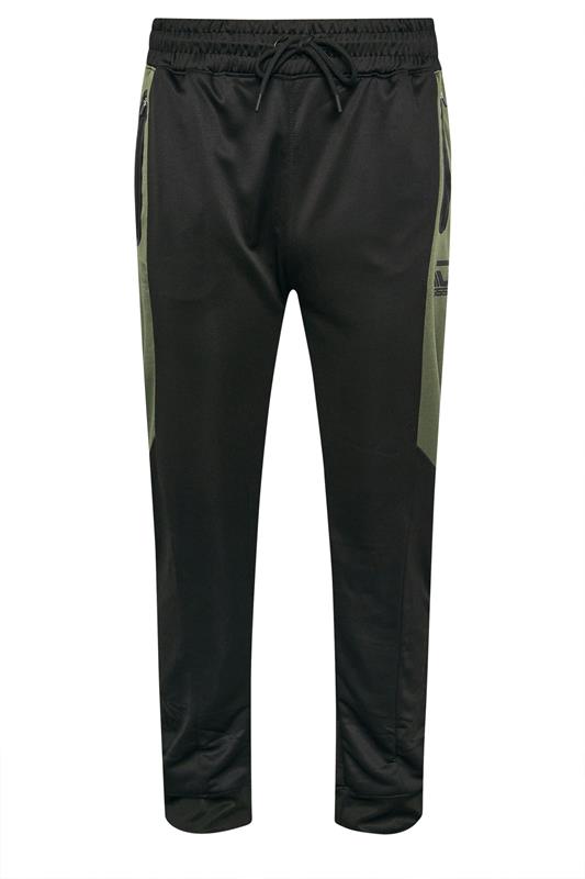 D555 Big & Tall Black Dry Wear Panel Joggers | BadRhino 1