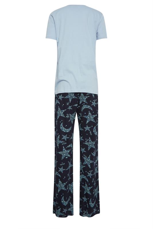 LTS Tall Blue Star Print Pyjama Set | Long Tall Sally  7