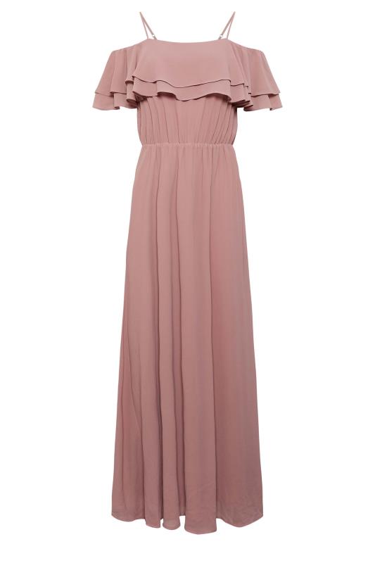 LTS Tall Women's Blush Pink Ruffle Maxi Dress | Long Tall Sally  6