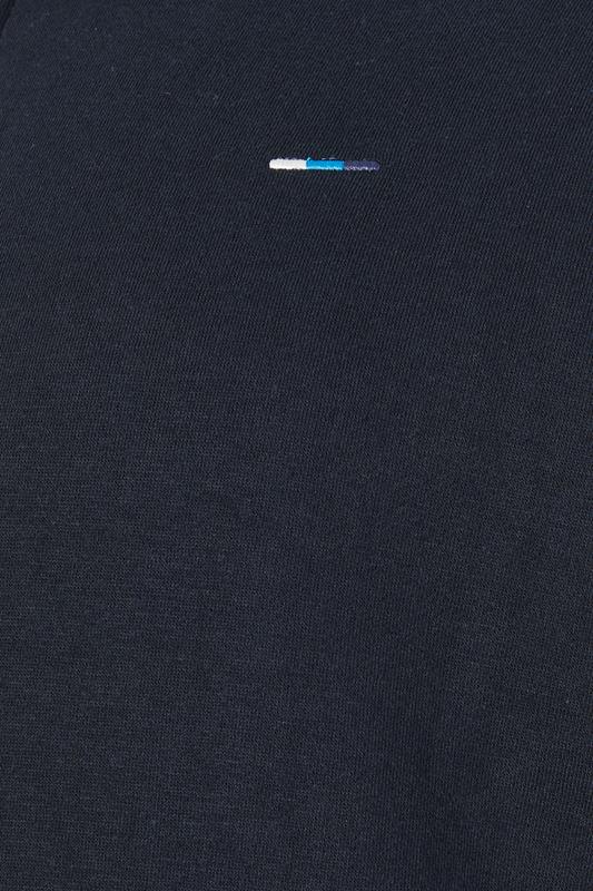BadRhino Big & Tall Navy Blue Zip Through Hoodie | BadRhino 7