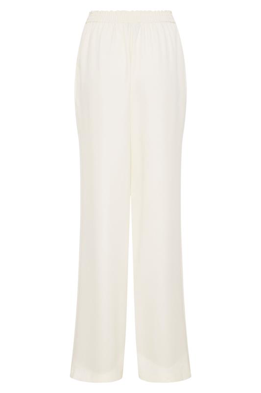 LTS Tall Women's Cream Scuba Wide Leg Trousers | Long Tall Sally  5