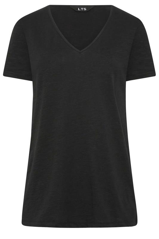 LTS Tall Women's Black Short Sleeve Cotton T-Shirt | Long Tall Sally 7