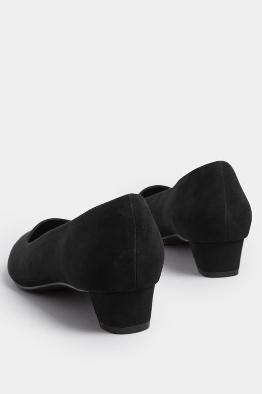 LTS Black Pointed Block Court Heel | Long Tall Sally 3