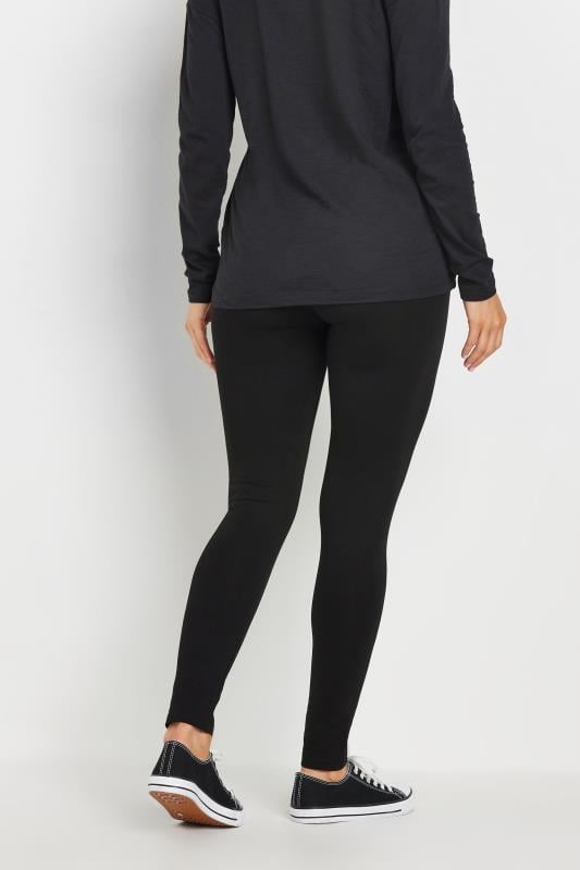 LTS Tall Black Fold Over Leggings | Long Tall Sally 3