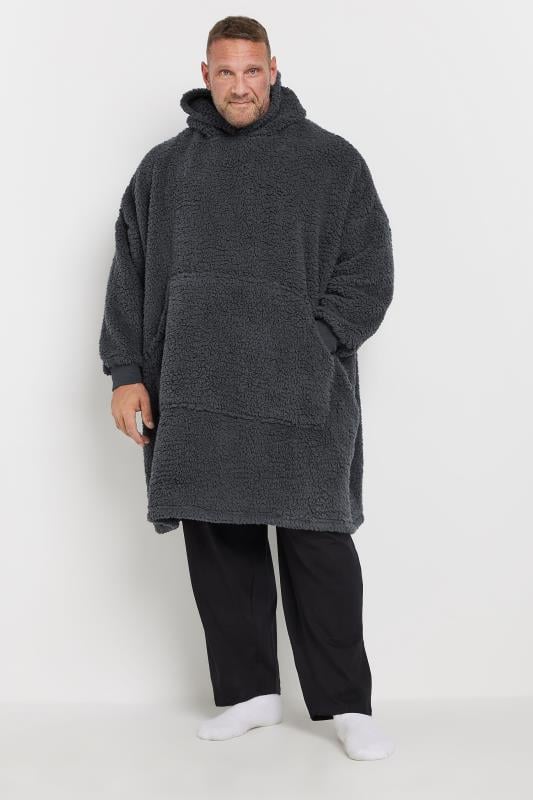 BadRhino Big & Tall Charcoal Grey Blanket Hoodie | BadRhino 2