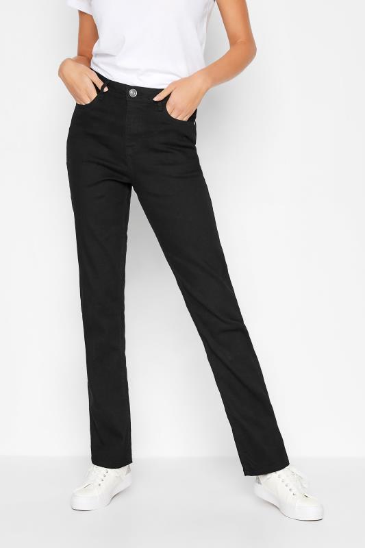 LTS Black IVY Straight Leg Jeans | Long Tall Sally 1