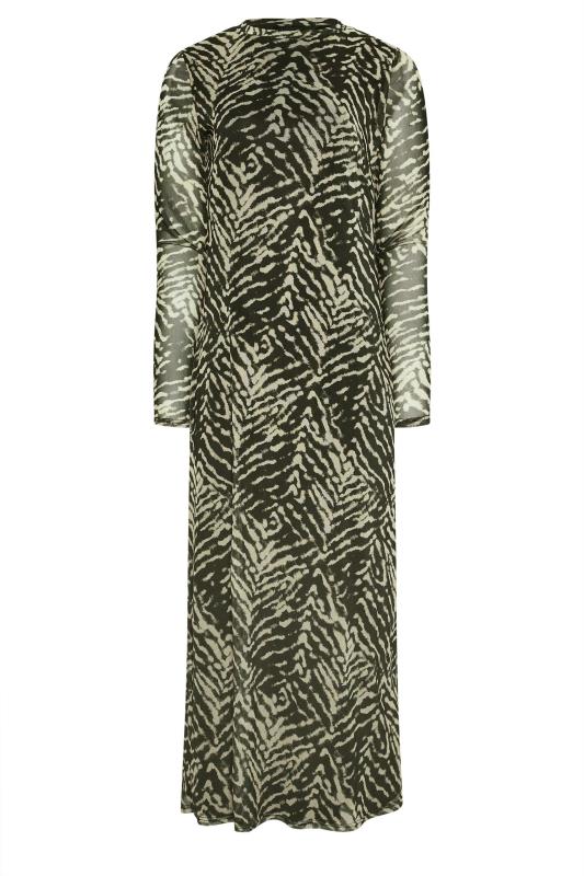 LTS Tall Womens Black Abstract Print Mesh Midaxi Dress | Long Tall Sally 5