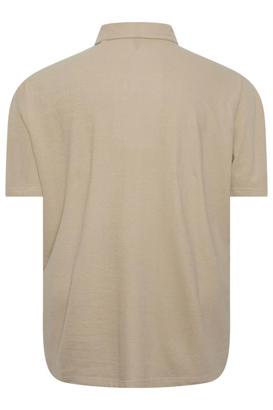 BadRhino Big & Tall Stone Brown Revere Jersey Shirt | BadRhino 7