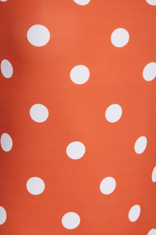 LTS Tall Women's Rust Orange Polka Dot Swimsuit | Long Tall Sally 7