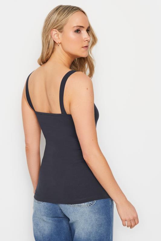 LTS 2 PACK Tall Women's Navy Blue & White Square Neck Cami Vest Tops | Long Tall Sally 5