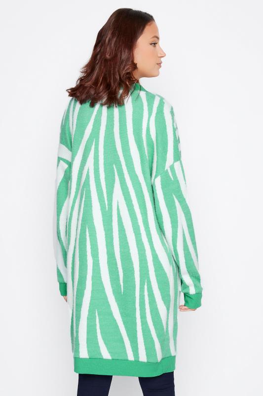 LTS Tall Women's Light Green Marble Print Cardigan | Long Tall Sally 3