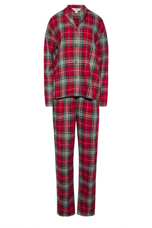 LTS Tall Women's Red Woven Check Pyjama Set | Long Tall Sally 6
