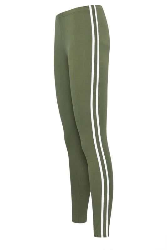 LTS Tall Khaki Green Stripe Leggings | Long Tall Sally 6