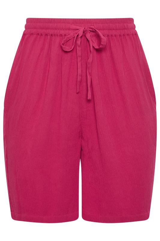 LTS Tall Womens Pink Textured Shorts | Long Tall Sally 5