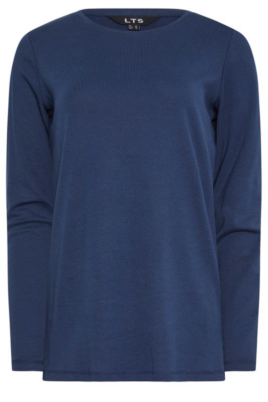 LTS Tall 2 PACK Navy Blue & Brown Long Sleeve Cotton T-Shirt | Long Tall Sally  7