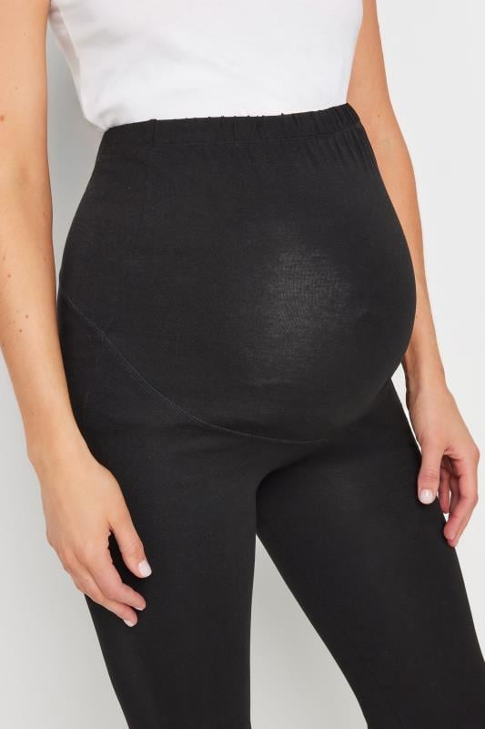 LTS PREMIUM Tall Black Maternity Cotton Leggings | Long Tall Sally 4