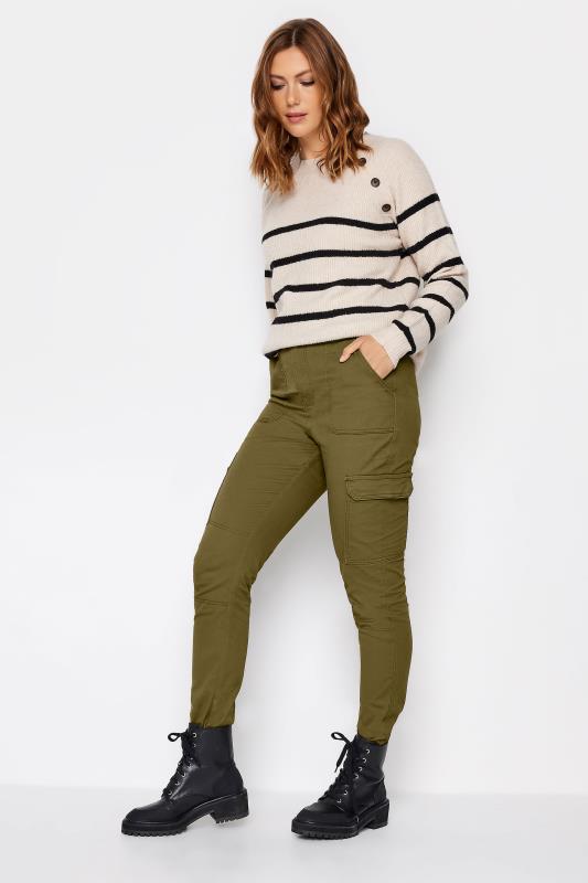 LTS Tall Khaki Green Cargo Skinny Jeans | Long Tall Sally  2