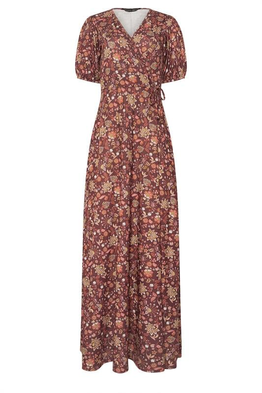 LTS Tall Orange Paisley Wrap Maxi Dress | Long Tall Sally 1
