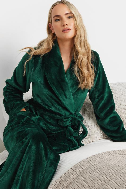 Tall  LTS Tall Emerald Green Super Luxe Maxi Dressing Gown