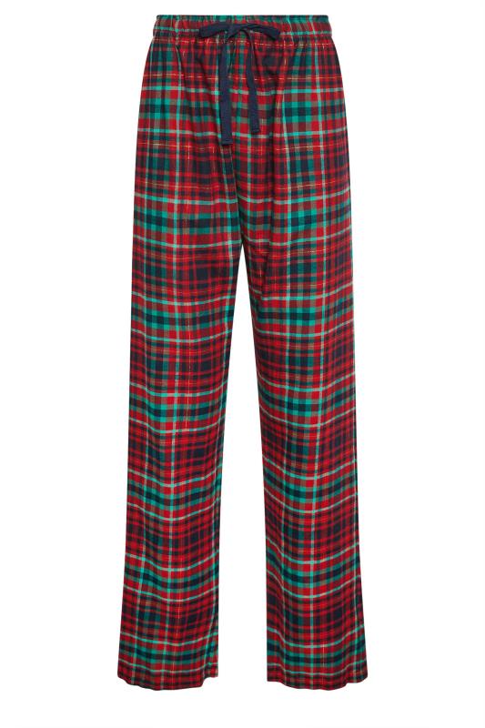 LTS Tall Red Tartan Pyjama Bottoms | Long Tall Sally  5