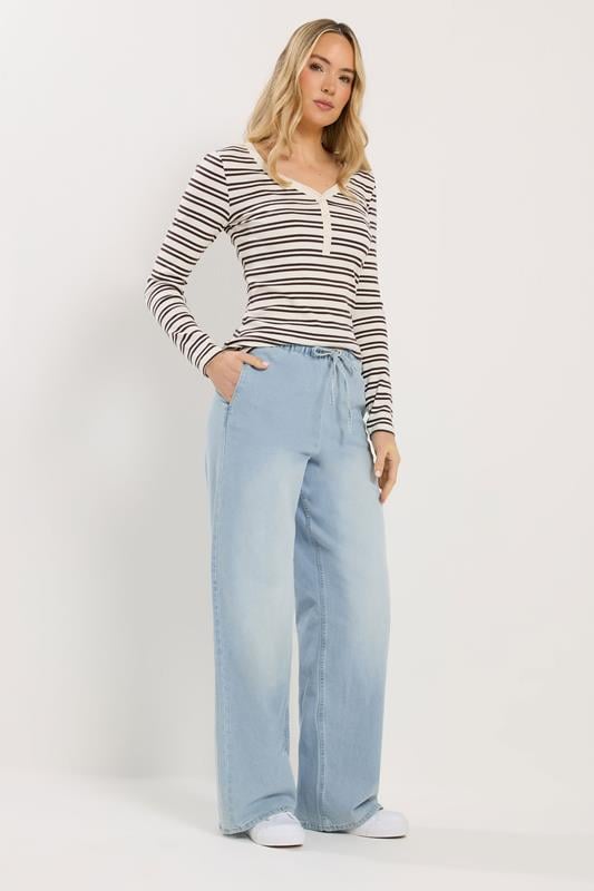 Tall  LTS Tall Light Blue Wide Leg Jeans