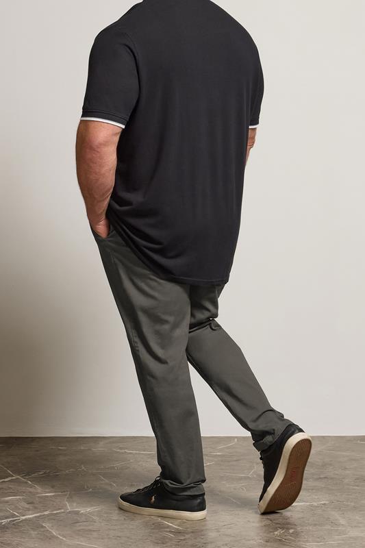 BadRhino Big & Tall Slate Grey Chino Trousers | BadRhino 3