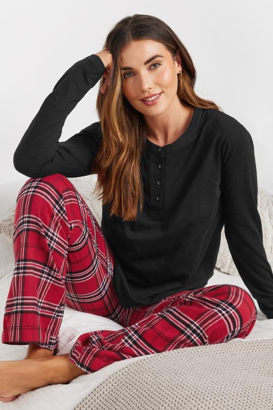 LTS Tall Red Woven Check Pyjama Bottoms | Long Tall Sally 7