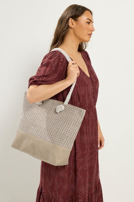  Yours Brown Tweed Look Tote Bag