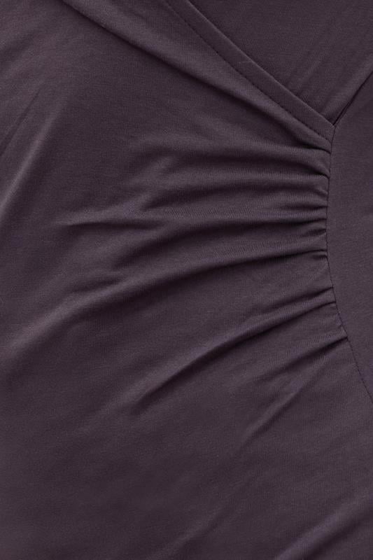 LTS PREMIUM Tall Purple Long Sleeve Wrap Top | Long Tall Sally 4