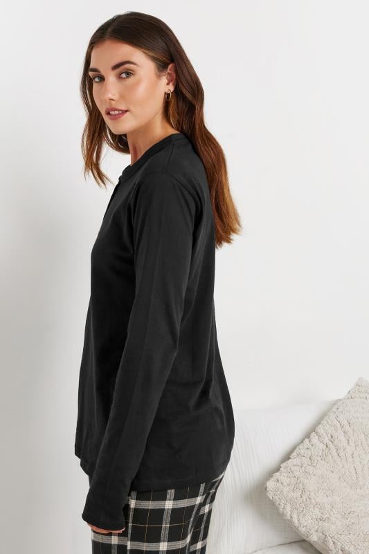 LTS Tall Black Cotton Pyjama Top | Long Tall Sally 6