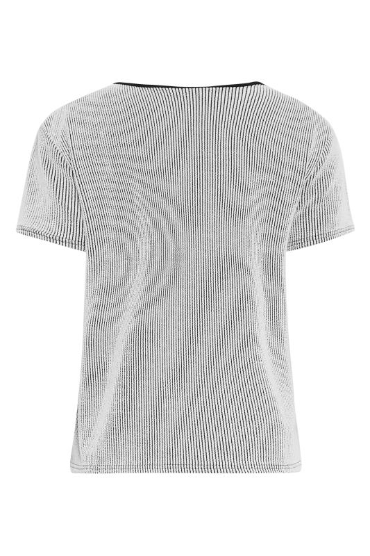 LTS Tall Women's Grey Ribbed T-Shirt | Long Tall Sally  9