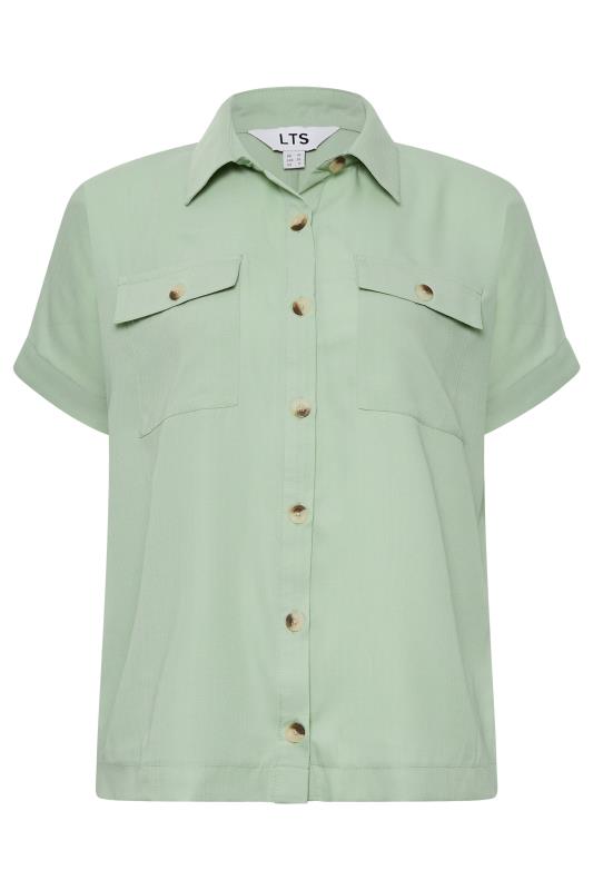 LTS Tall Women's Green Pocket Utility Shirt | Long Tall Sally 6