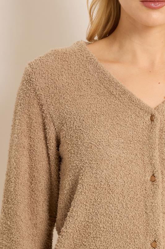 LTS Tall Women's Camel Brown Chenille Cardigan | Long Tall Sally 4